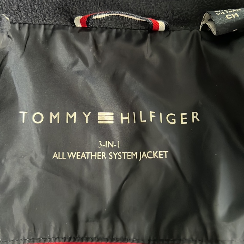 Tommy Hilfiger Classic Navy 3-In-1 All Weather Quilted Jacket Size Small - Picture 11 of 13